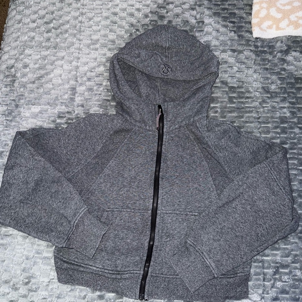 Charcoal Women’s Lululemon Scuba Zip-Up Hoodie